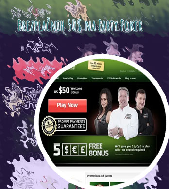 Party poker brezplačen denar